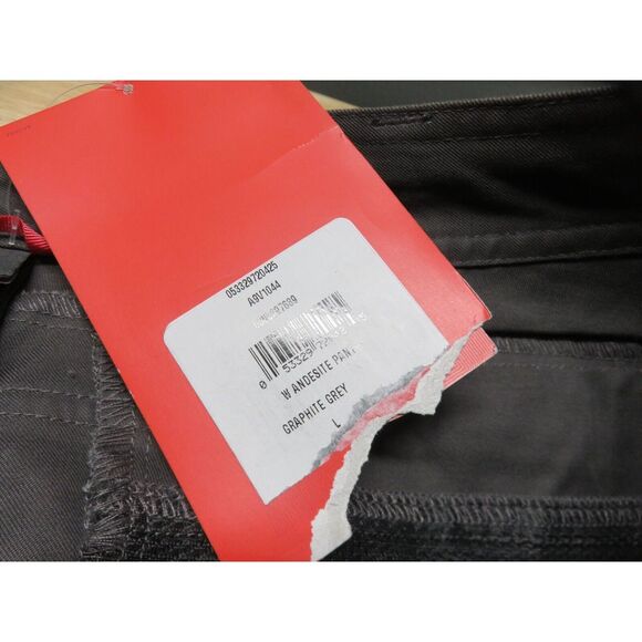 Womens The North Face Andesite Pant Size L Gray Hiking Zip Off Convertable Short - Picture 6 of 10